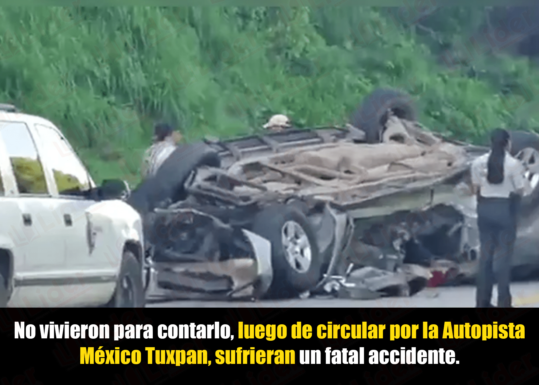 Accidente cobra la vida de tres jóvenes originarios de “La Ceiba” en Xicotepec.
