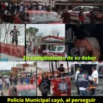 «¡Persecución de Película! Asalto a Camión Refresquero en La Ceiba, #Xicotepec termina con Detención y Policía Lesionado al caer de gran altura.