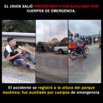 Motociclista es atropellado presuntamente por el transporte público en Huauchinango.