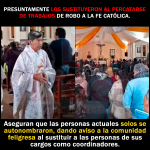Comunidad feligresa de la Capilla “El Tabacal” inconformes por Caciquismo tras la destitución de personas de sus cargos en Xicotepec.