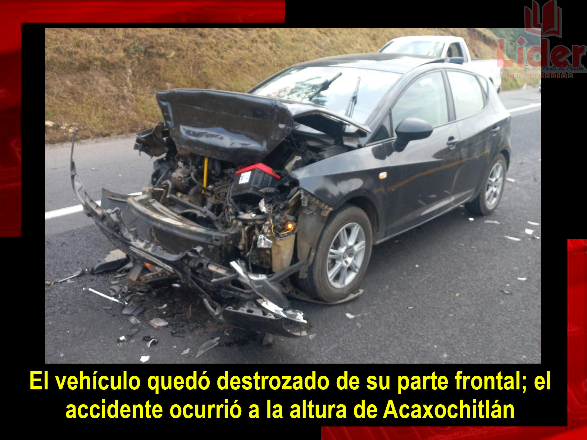 Fuerte accidente en la autopista México-Tuxpan