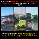 Dos heridos y daños materiales arrojan fuerte choque entre unidades de carga en la carretera federal Tlaxco – Chignahuapan