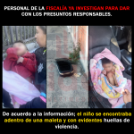 Niño fue abandonado al interior de una maleta en las calles de Puebla