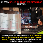 Estafan a mujer en Xicotepec, le roban $12 mil por acomedirse en cambiar un cheque sin saber que era falso.