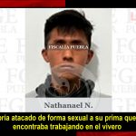 Nathanael N fue vinculado por presuntamente abusar de su prima en Tenango de las Flores, Huauchinango